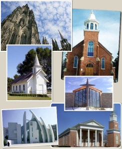 church front collage